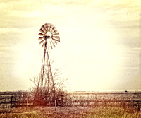 Windmill on Kelso Road 1 in Vintage Sketch