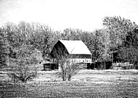 Alexanders Barn in Black and White