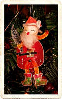 Chenille Santa with Border