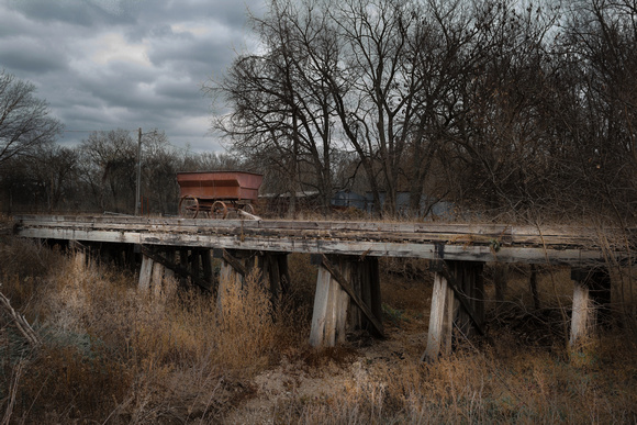 Rail Wagon on a Dark Day